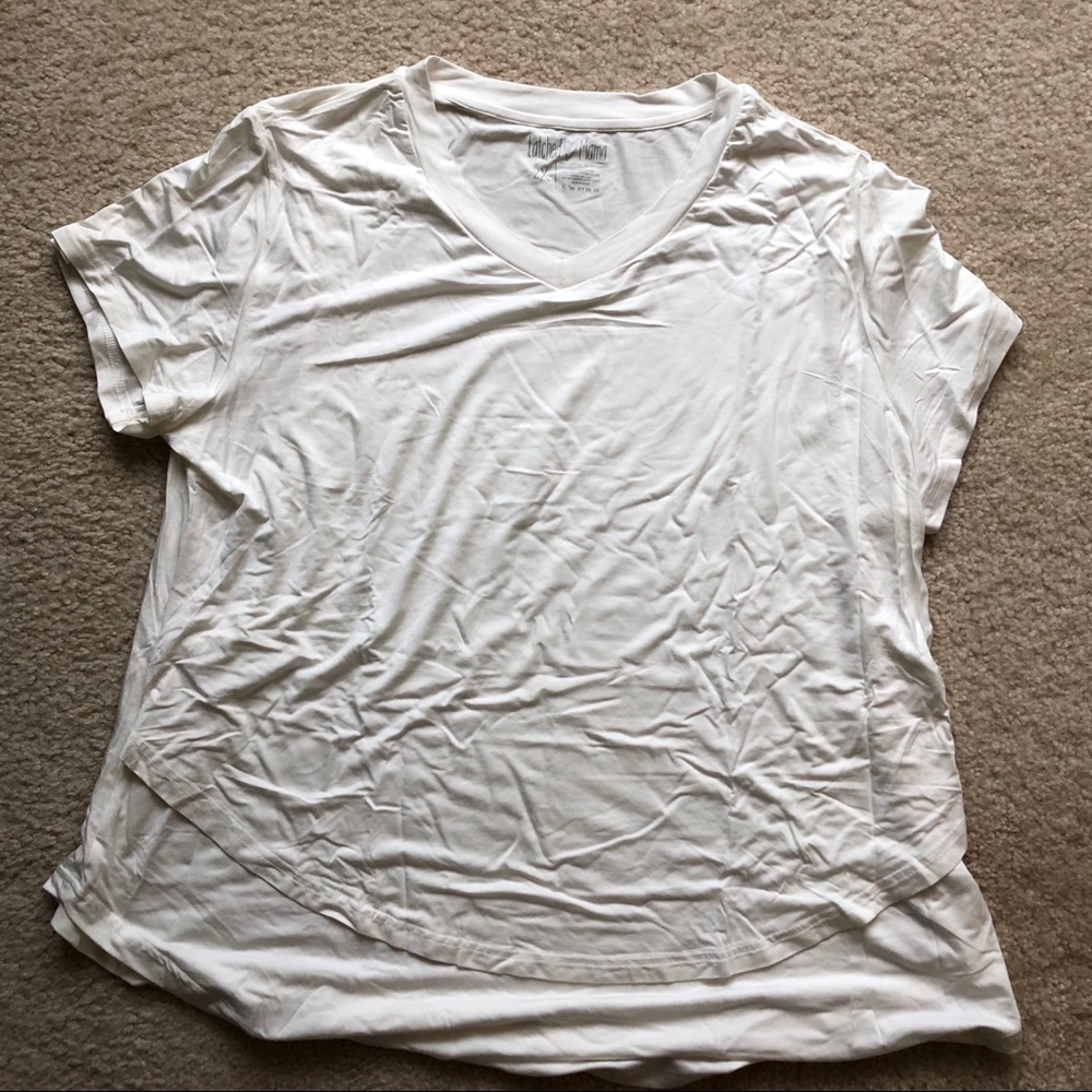 Latched Mama V Neck Boyfriend Nursing Tee